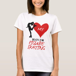 女の子-フィギュアスケートのための私の心拍 Tシャツ