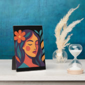 女の子 フォトプラーク (側面)