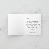 女の子(ブロンド髪)最初の聖餐式カード カード (内部)