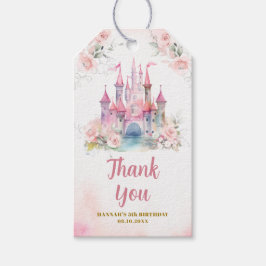 女の子 プリンセス ロイヤル 城 5歳 誕生日 ありがとう ギフトタグ