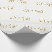 女の子 – ベビーガールラッピング生まれたばかりの紙 ラッピングペーパー (角)