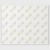 女の子 – ベビーガールラッピング生まれたばかりの紙 ラッピングペーパー (フラット)