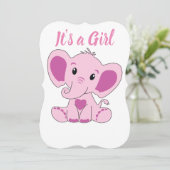 女の子、ベビー、妊娠、告知、 招待状 (スタンド正面)