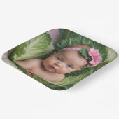 女の子 ペーパープレート (傾斜あり)