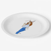 女の子 ペーパープレート (アングル)