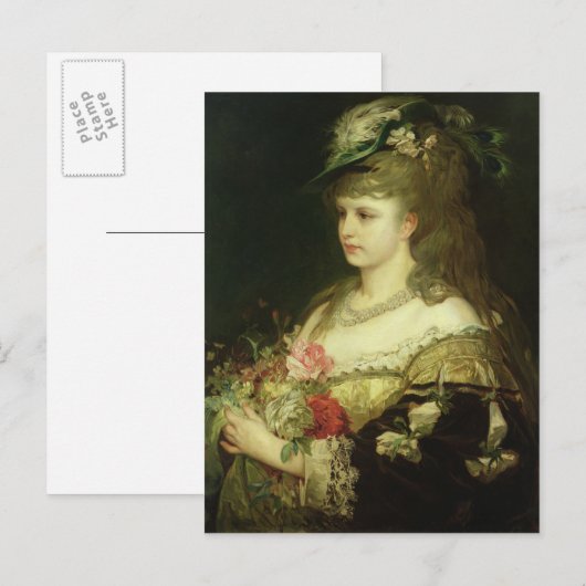 女の子 ポストカード (正面/裏面)