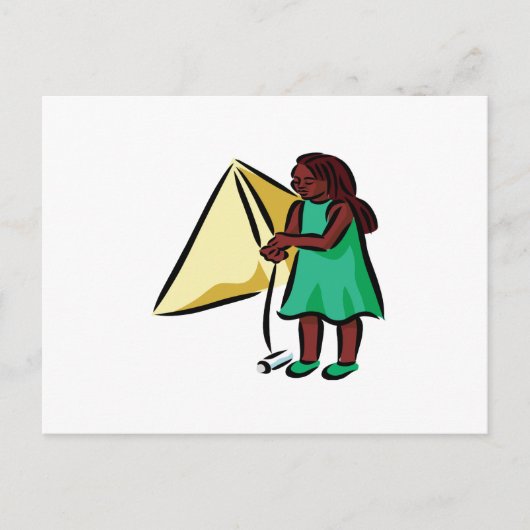 女の子 ポストカード (正面)