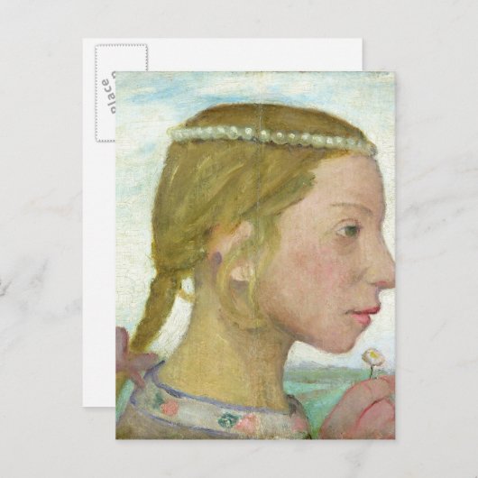 女の子 ポストカード (正面/裏面)