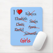 「女の子♥」 マウスパッド (マウス)