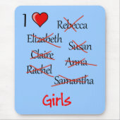 「女の子♥」 マウスパッド (正面)