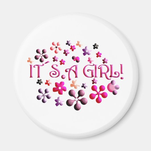 女の子 マグネット (正面)