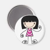 女の子 マグネット (正面/裏面)