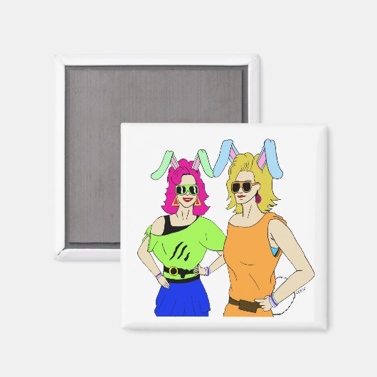 女の子 マグネット (正面/裏面)