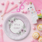女の子、メイヴバラベビーシャワー ペーパープレート (パーティー)