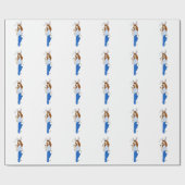 女の子 ラッピングペーパー (フラット)