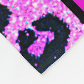 女の子"ワイルドバージョン応援"ピンキヒョウ フリースブランケット (角)