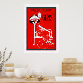 女の子～ヴィンテージ劇場 ポスター (キッチン)