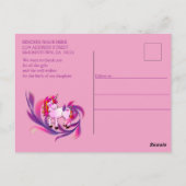 女の子 – 人魚のベビー ポストカード (裏面)