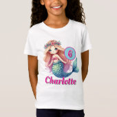 女の子 人魚 年齢 名前 誕生日 Tシャツ (正面)