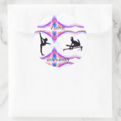 女の子「体操が大好き」ラウンドシール ラウンドシール (バッグ)