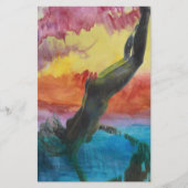 女の子 便箋 (正面)