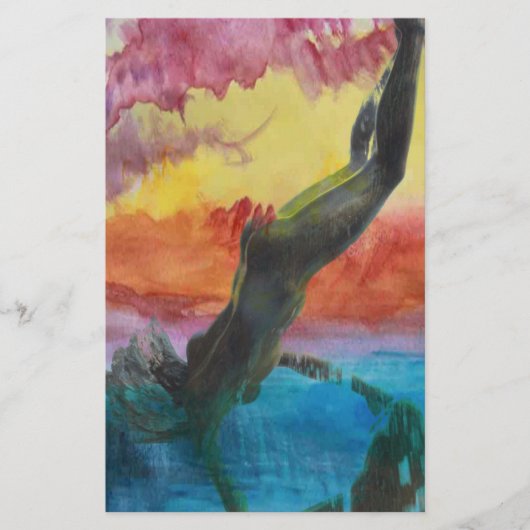 女の子 便箋 (正面)