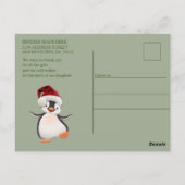 女の子 – 夏のクリスマスベビー ポストカード (裏面)