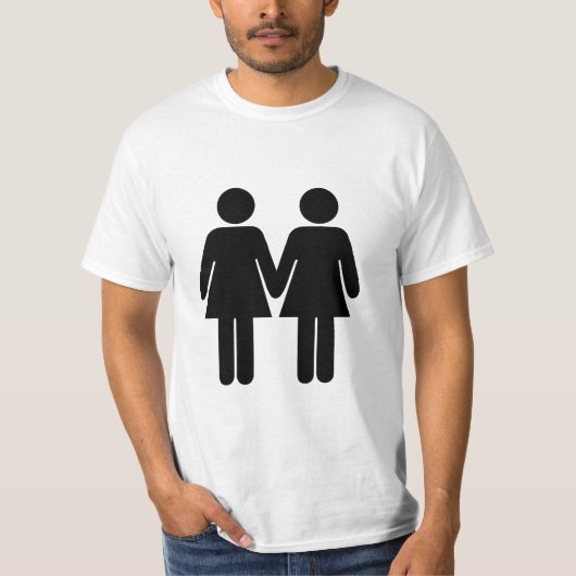 女の子 + 女の子の価値Tシャツ Tシャツ (正面)