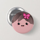 女の子 |女の子の性別の表示 缶バッジ (正面&裏面)