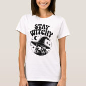 女の子/女性のためのウィッチィHalloween Tシャツ (正面)