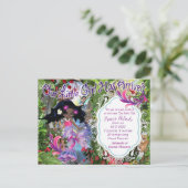 女の子 – 妖精の人魚のベビー葉書 ポストカード (スタンド正面)