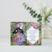 女の子 – 妖精の人魚のベビー葉書 ポストカード (スタンド正面)