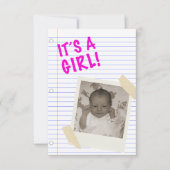 女の子 招待状 (正面)