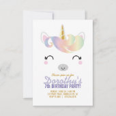 『女の子』 招待状 (正面)