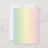 『女の子』 招待状 (裏面)