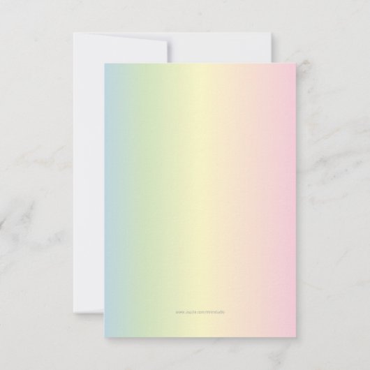 『女の子』 招待状 (裏面)