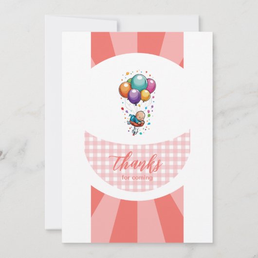 女の子 招待状 (裏面)