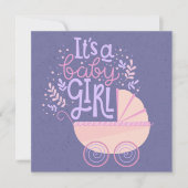 女の子 招待状 (正面)