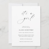 女の子 |書モダンミニマル道 招待状 (正面)