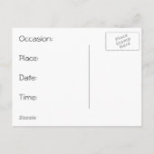 女の子: 泡: 芸術: パーティー: 招待状 (裏面)