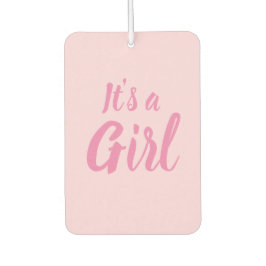 女の子、淡いピンクの赤ちゃんシャワー、ジェンダーの明け方 カーエアーフレッシュナー