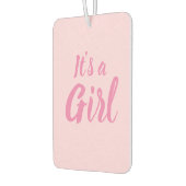 女の子、淡いピンクの赤ちゃんシャワー、ジェンダーの明け方 カーエアーフレッシュナー (左)