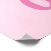 女の子、淡いピンクの赤ちゃんシャワー、ジェンダーの明け方 ポスター (角)