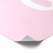 女の子、淡いピンクの赤ちゃんシャワー、ジェンダーの明け方 ポスター (角)