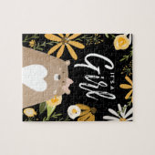 女の子 – 甘いハニービー&ベアーワイルドフラワー ジグソーパズル (横)