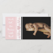 女の子…私たちの大切小さな真珠 案内状 (正面)