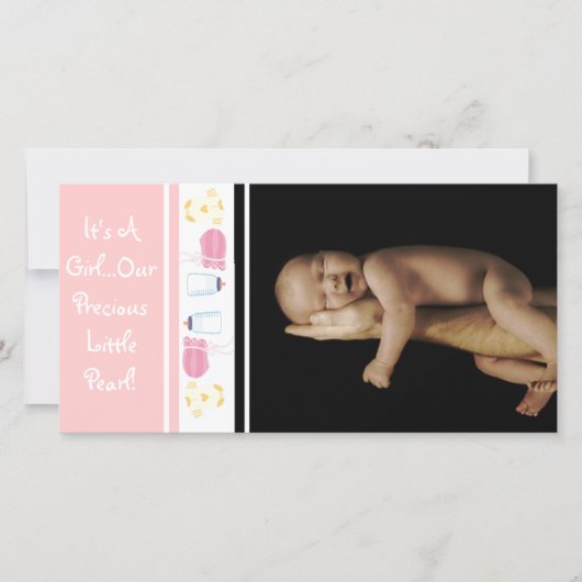 女の子…私たちの大切小さな真珠 案内状 (正面)