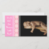 女の子…私たちの大切小さな真珠 案内状 (正面)