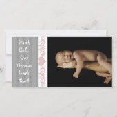 女の子…私たちの大切小さな真珠 案内状 (正面)