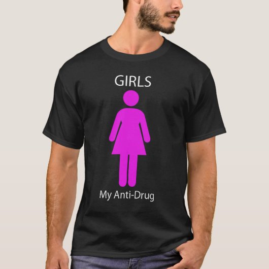 女の子(私の麻薬取締まり) Tシャツ (正面)